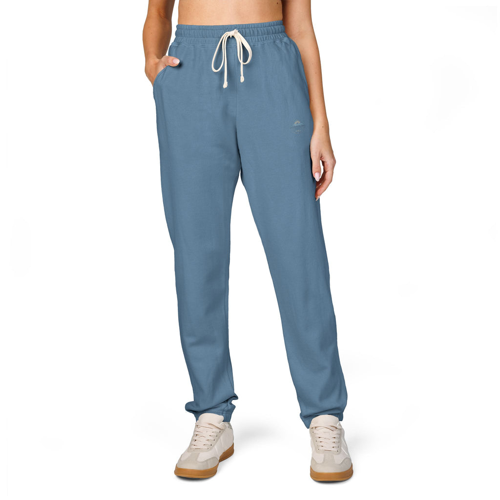 Fleece Sweatpants — Minimal Mountain Logo Joggers