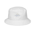 Embroidered 'Shoreline Breeze' Bucket Hat — Coastal Floral Sun Hat